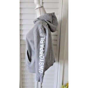 Athleta Unstoppable pullover women's hoodie sweatshirt thumb‎ holes gray M
